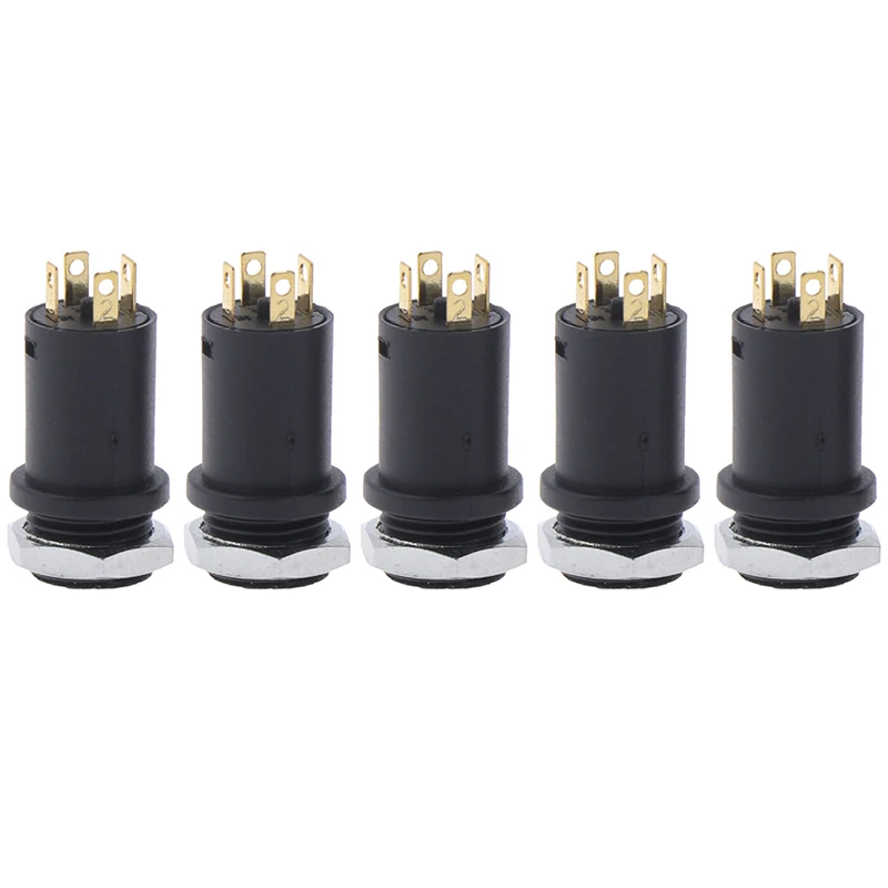 

5 PCS 4 Channel New Sale PJ-31640 Connector Audio Video Vertical Socket Gold Plated 3.5mm