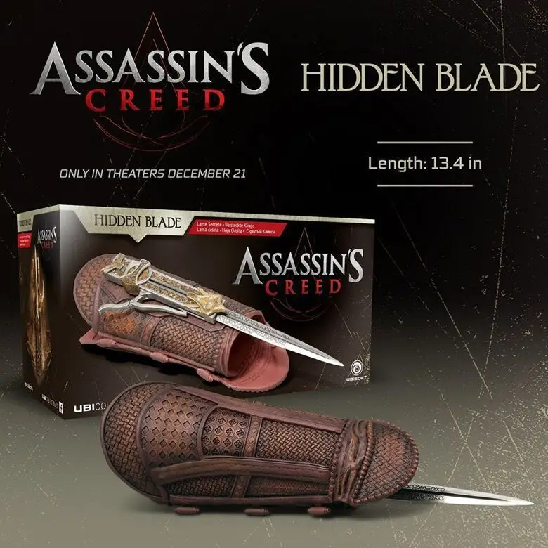 

Assassin's Creed Movie Cosplay Weapons Props 1: 1 Hidden Blade Sleeve Sword Plastic Sword Ejection Wristlet