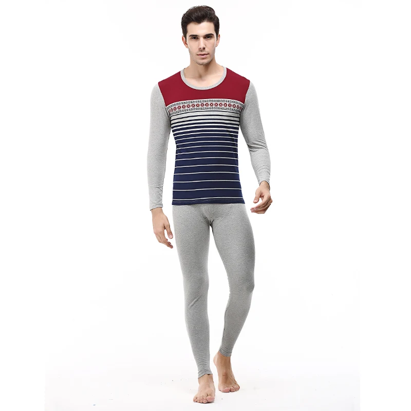 60% OFF Men Thermal Sets 2019 Winter Warm Two Piece Set Mens Clothing Hot Dry Technology Thermo Suits Fleece Moletom Feminino Inverno