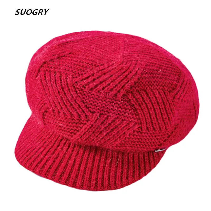 Новая Шапка бини женская зимняя теплая Женская шапка шапочки с кроличьим мехом