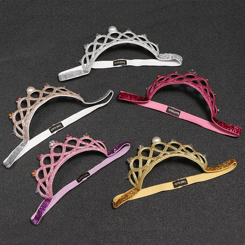 Girls Headwear New Arrival Toddler Baby Kids Headbands Princess Crown Headwear Bow Accessories Hair Band Kids Girls Hairbands