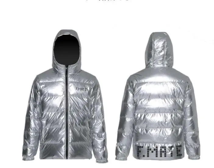 silver L 3 вида цветов xiaomi модный двусторонний короткая пуховая куртка зимняя Двусторонняя Хлопчатобумажная Куртка мужская пуховая куртка smart - Цвет: silver L