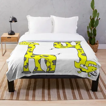 

Drop Shipping Printed Throw Blanket Sherpa Fleece Soft Blanket Flannel Rug Home Decoration For Bed Broken Pixel Its A Giraffe