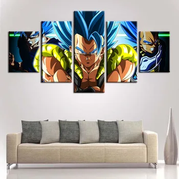 

Modular Hd Prints 5 Panel Picture Home Decor Paintings Canvas Anime Dragon Ball Poster Wall Artwork For Living Room No Framework