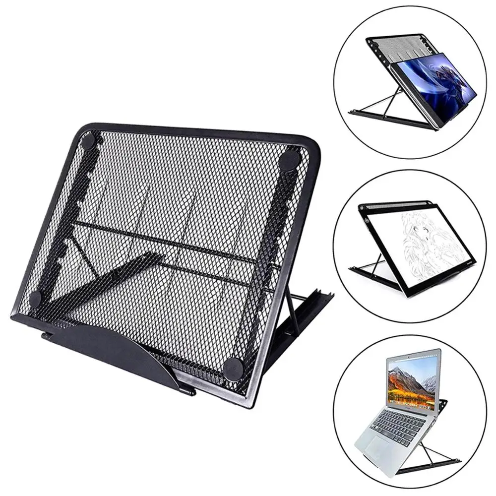Adjustable and Portable Ventilation Net Folding Frame Light Box Pad Laptop Stand with Non-slip Bottom 30JP17