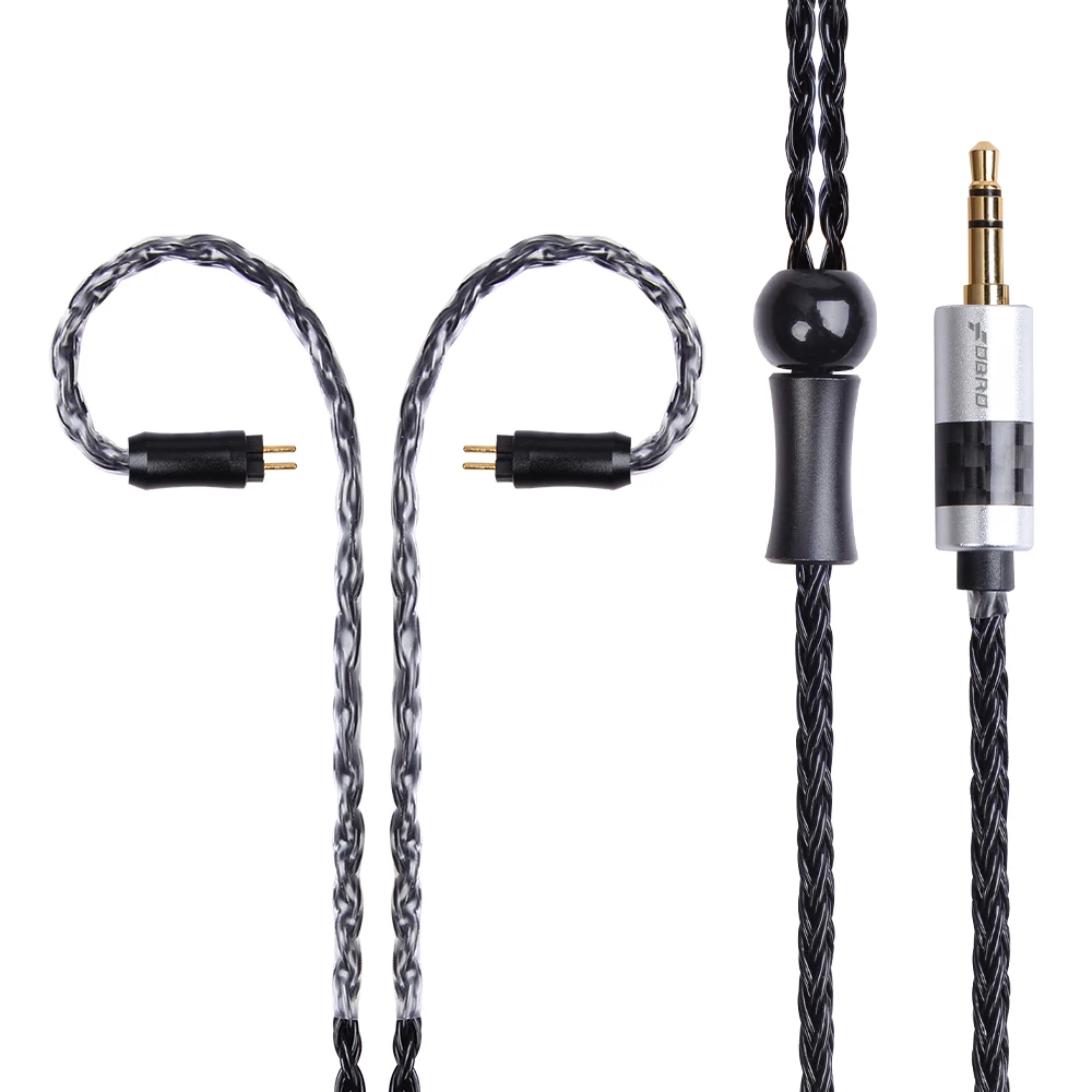 FDBRO 3.5mm 16 Core Silver Plated Earphones Cable MMCX A2DC IE80 2PIN