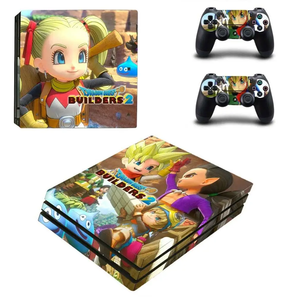 Dragon Quest строителей 2 PS4 Pro Стикеры s PS 4 Play station 4 Pro кожи Стикеры для Игровые приставки 4 Pro консоль и контроллер