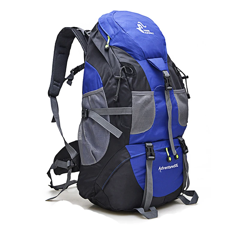50L navy Уличный рюкзак, походный рюкзак для кемпинга, походный рюкзак 45L& 50L, фиолетовая Водонепроницаемая спортивная сумка, рюкзаки, сумка для альпинизма, рюкзак для путешествий - Цвет: 50L navy