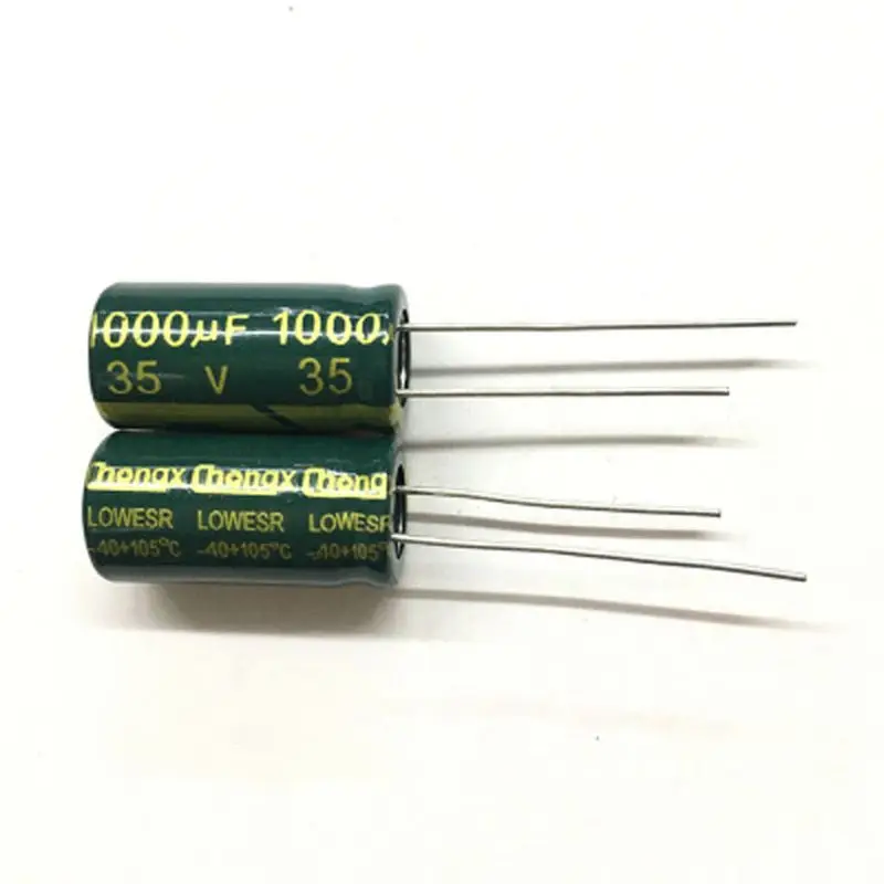 Universe 35V 1000 мкФ 1000 мкФ 35V 1000uf35v 35v1000uf источник питания Специальный высокочастотный Кристалл 100 шт Размер: 10*20 мм