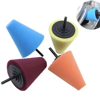

1 Pcs Car Polishing Sponge Conical Shape Wheel Hub Tool Auto Burnishing Foam disc For Car Cleanning Buffing Pads Accessories