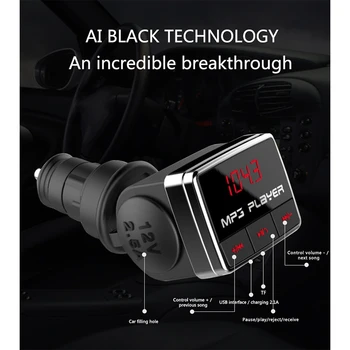 

New FM Transmitter Handsfree Car Kit BT10 FM Transmitter Bluetooth 4.0 Handsfree Car Kit MP3 Player USB Charger