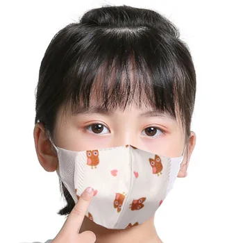 

10/20pcs N90 Face Mask Mouth Mask Children Baby 3-10Years Anti-fog cotton gauze masks Cute Cartoon protective masks Breathable