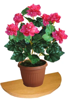 

Artificial Begonia raspberry in a pot