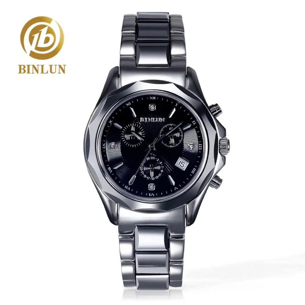 L Style Metal band BINLUN мужские часы Rolexing часы Daytona часы хронограф для женщин спортивные часы светящиеся кварцевые часы мужские часы распродажа часы женские ремешок для часов часы наручные часы механические - Цвет: L Style Metal band