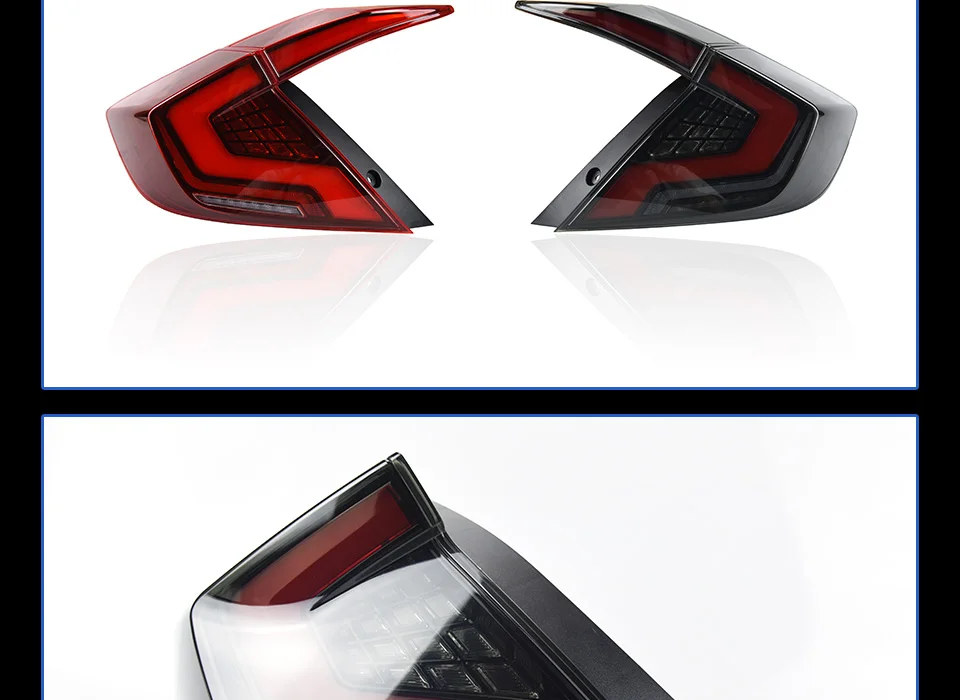 Автомобильный Стайлинг задний фонарь для Honda Civic задние светильник s- Civic X светодиодный фонарь светильник светодиодный динамический сигнала поворота Стоп-сигнал заднего хода авто