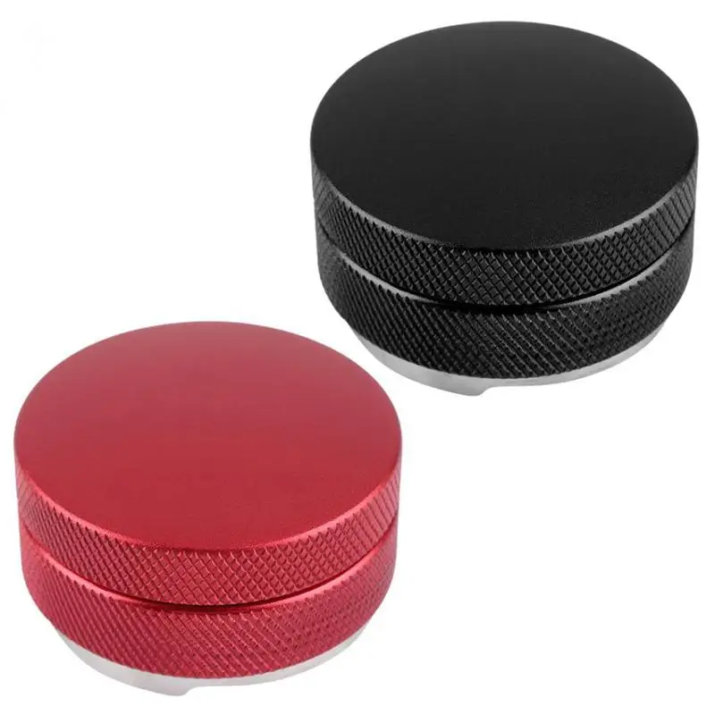 Espresso 58Mm Coffee Distributor Leveler Tool Macaron Coffee Tamper With Three Angled Slopes-Black