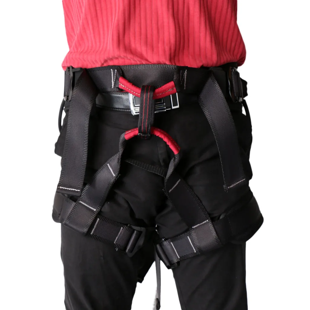 

Half Body Rock Climbing Harness Safety Padded Sitting Belt Mountaineering Fall Arrest Protective Equipment
