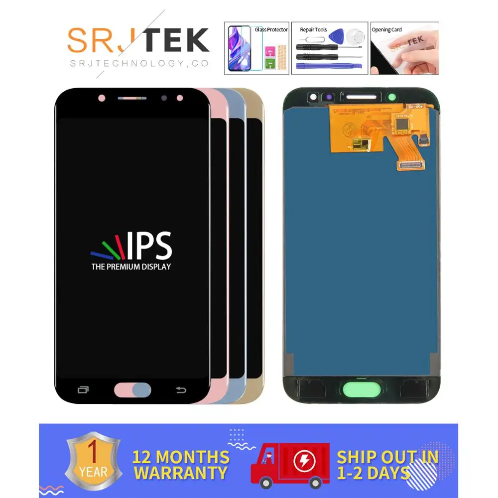 TFT экран для samsung GALAXY J5 дисплей J530F ЖК-дисплей J530 ЖК-дисплей сенсорный дигитайзер стеклянная сборка рамка может регулироваться