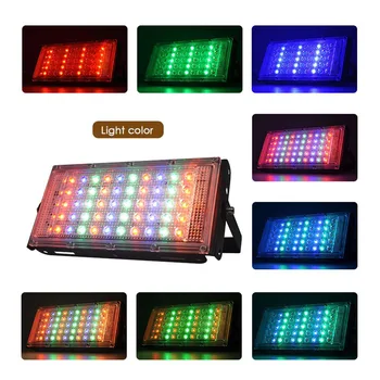 

LED Floodlight Outdoor Spotlight Wall Washer Lamp Reflector IP65 Waterproof Lighting Garden RGB Flood Light Garden Rode Light