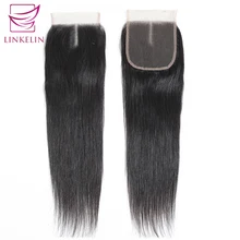Cheap LINKELIN HAIR Brazilian Straight Hair Closure Middle/Free/Three Part Lace Closure Hand Tied Remy Human Hair Extension Cheap LINKELIN HAIR Brazilian Straight Hair Closure Middle/Free/Three Part Lace Closure Hand Tied Remy Human Hair Extension