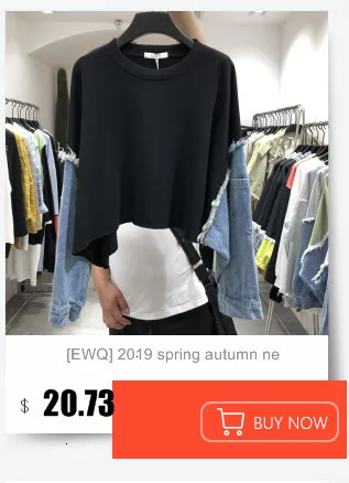 [EWQ] Весна Корейская Новая мода длинный рукав хлопок белая рубашка для женщин топы с бантом и блузки леди MC11000