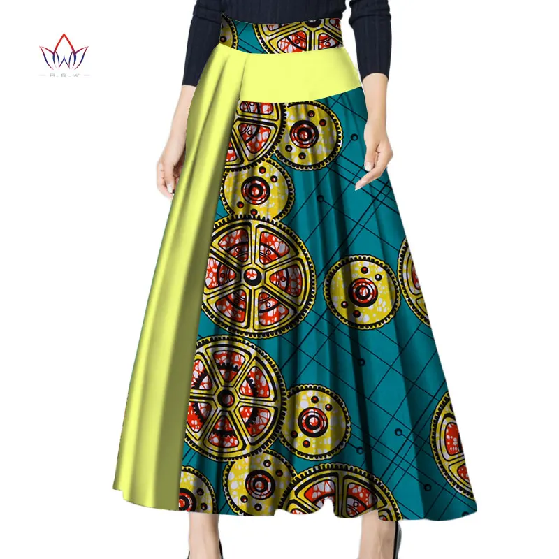 Летняя женская длинная юбка макси для женщин африканская Дашики для женщин Bazin riche robe longue femme размера плюс натуральная юбка wy3546 - Цвет: 11