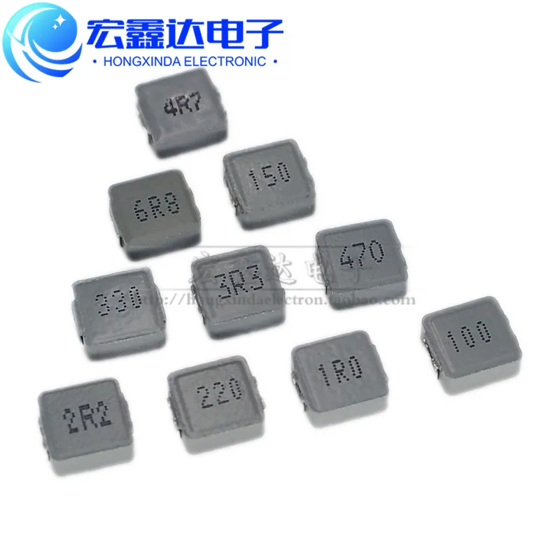 10 шт. SMD Силовые индукторы 1uh 2.2uh 3.3uh 4.7uh 6.8uh 10uh 22uh 33uh 47uh чип индуктор 0650 7*7*3|Индукторы|