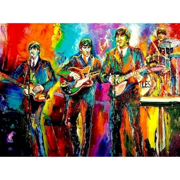 

Diy Painting By Numbers Cartoon Rock Coloring By Numbers Handpainted Acrylic Canvas Paint Diy Arts Gift Home Decor