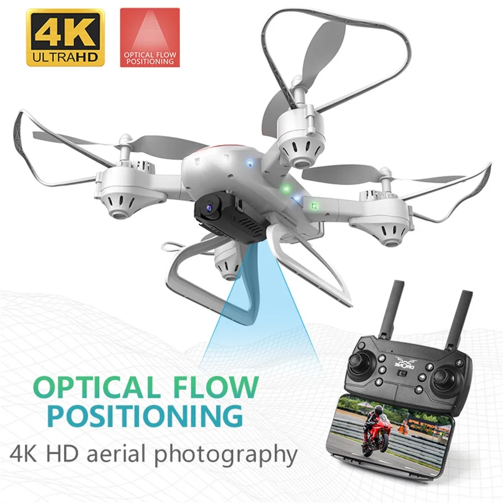 KY909 складной Профессиональный Дрон с камерой 4K HD WiFi FPV широкоугольный оптический поток RC Квадрокоптер вертолет игрушки