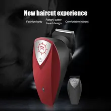 Горячая Распродажа 360 градусов вращающийся заряжаемый мужской электробритва триммер для бороды