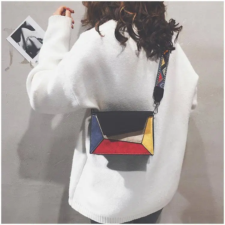 colors patchwork bag bags women's handbags (10)