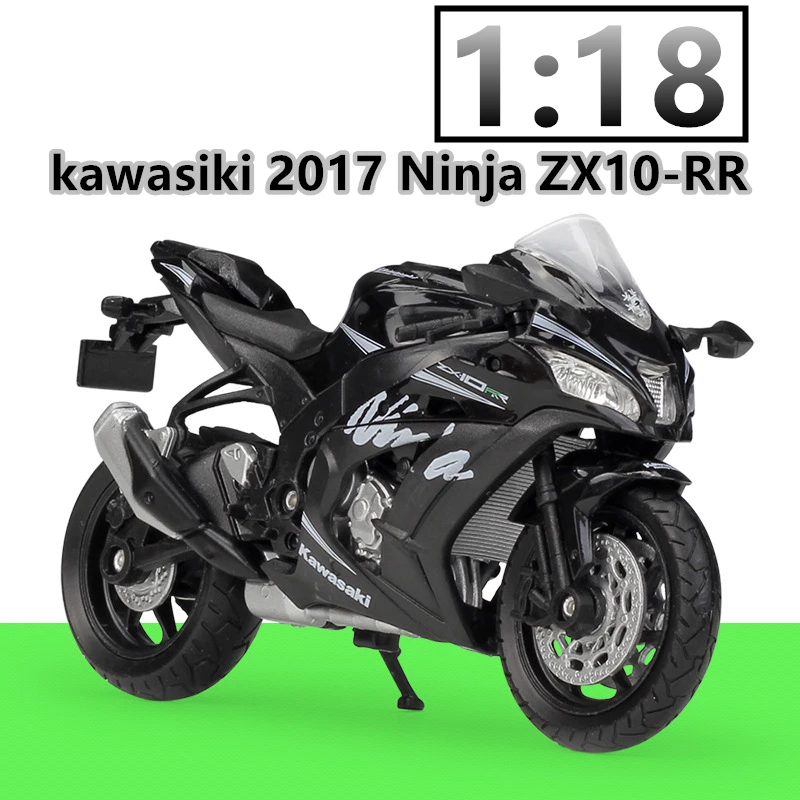 WELLY 1:18 2017 ниндзя ZX10 RR сплав под давлением модель мотоцикла игрушки для детей в