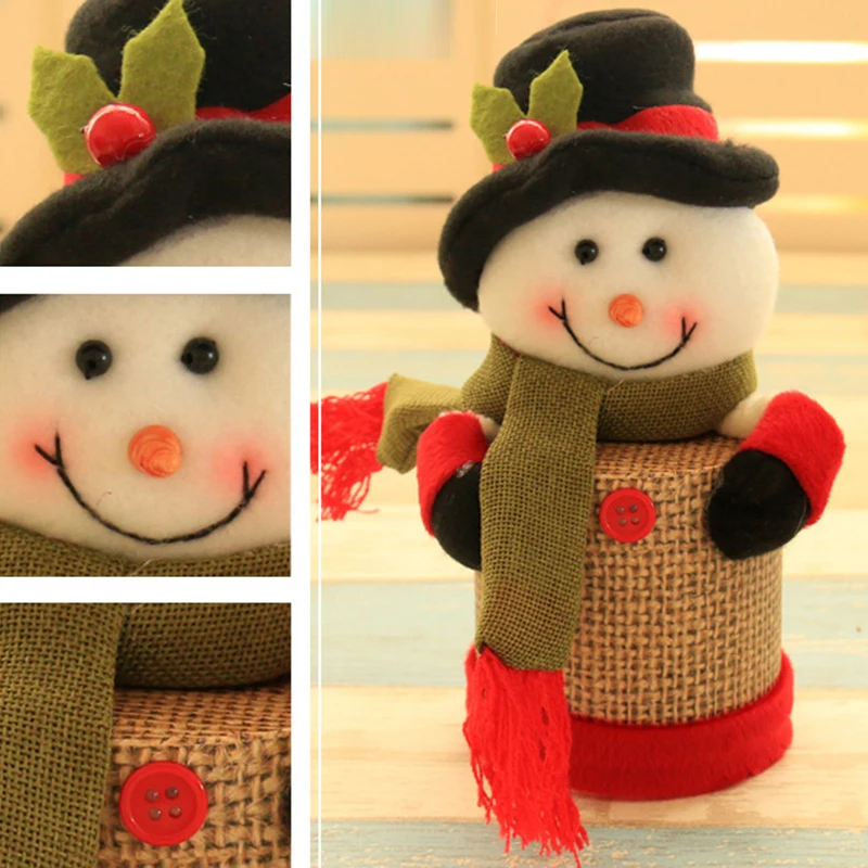 1 шт. декоративный конфетный ящик для хранения Милый старый человек Лось Снеговик