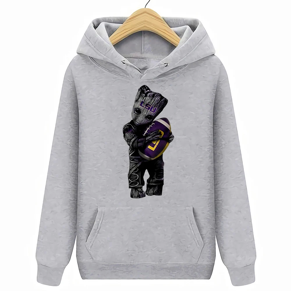 Lsu Tigers football Baby Groot толстовки и толстовки