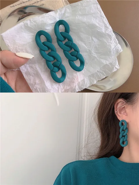 WYBU Super Beautiful Lake Blue Earrings Ins Popular Earrings for Women 2021 New Design Ear Drop Jewelry WP238