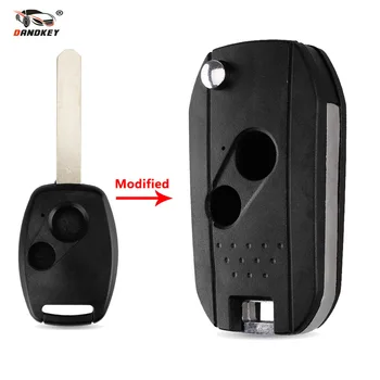 

BIGHEAD 2 Button Folding Flip Uncut Blade Remote Car key case Shell fob cover Keyless for Honda Accord Civic CRV Pilot