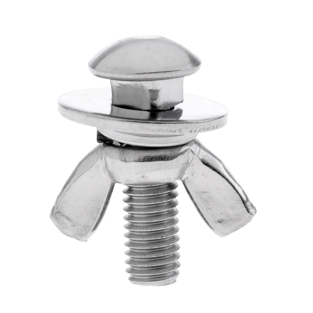 Stainless Butterfly Wing Nuts Screw  For Tech Diving Backplate M8x35mm