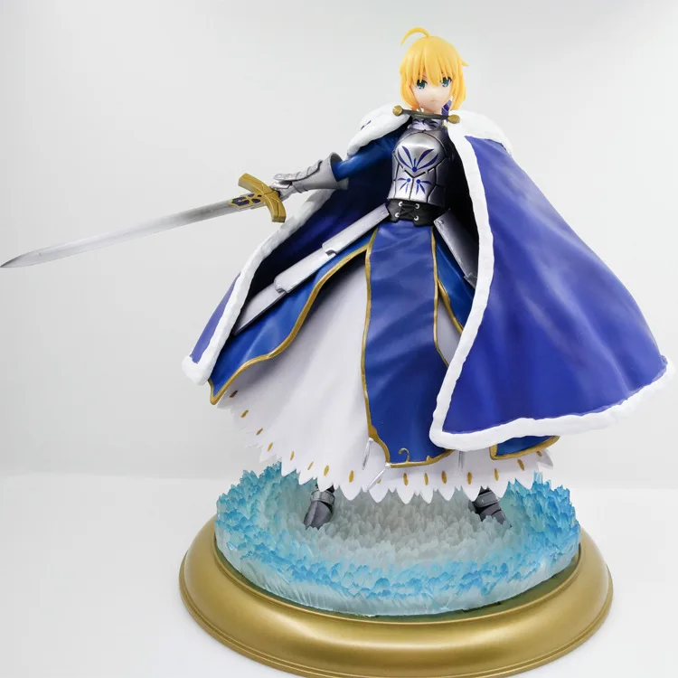 King of night saber 26 см аниме фигурка Fate/stay Night Saber Knight Ver Grand Order Bule пальто Коллекционная модель куклы - Цвет: no box