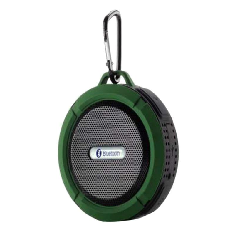 Портативный IPX6 Водонепроницаемый динамик с басами открытый беспроводной Bluetooth 4,0 стерео динамик с микрофоном ударопрочность - Цвет: Армейский зеленый