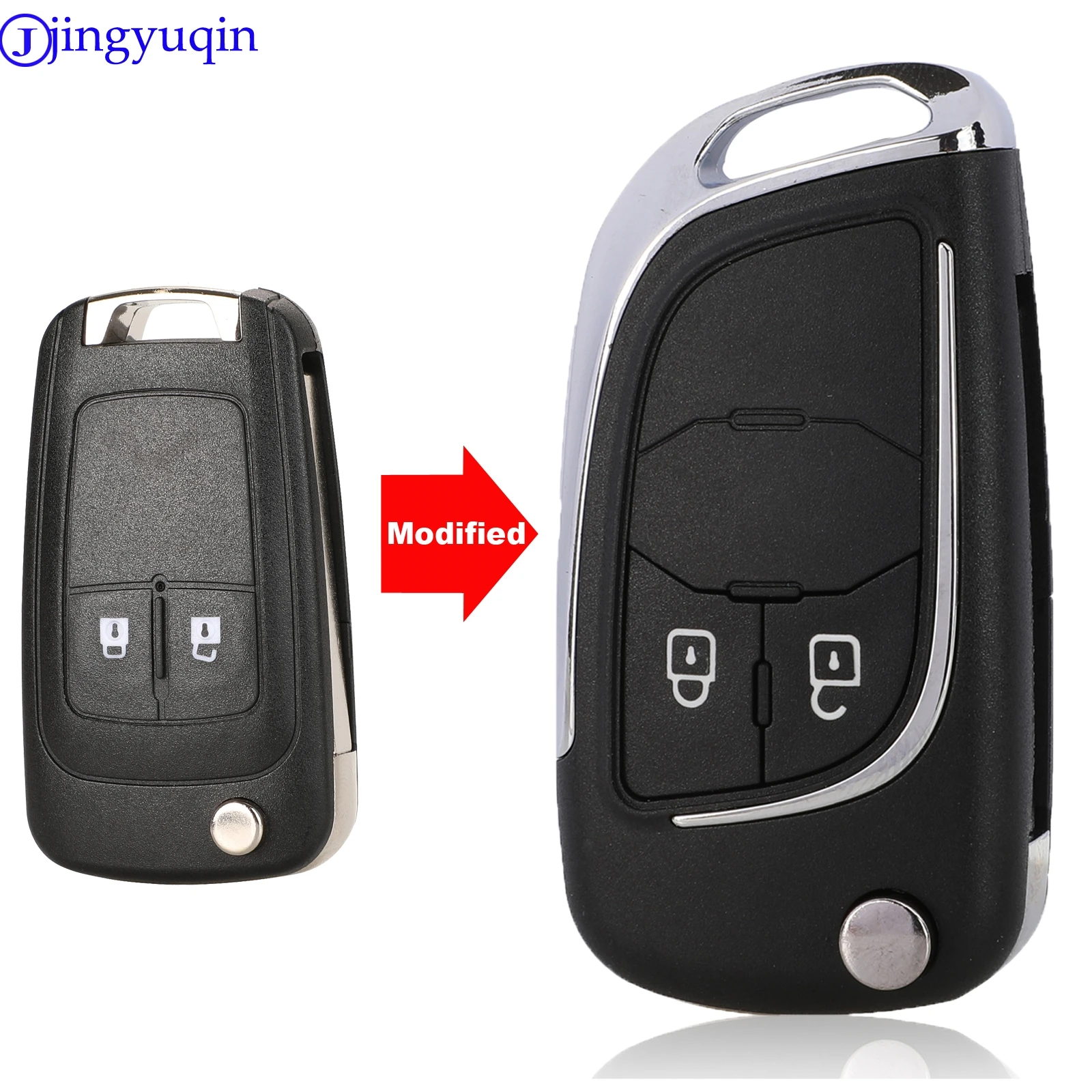 Key case car key shell car remote key key shell Modified Folding Remote Car Key Shell Fob Case For Chevrolet Cruze Epica Lova Camaro Impala 2 3 4 5 Button HU100 Cover