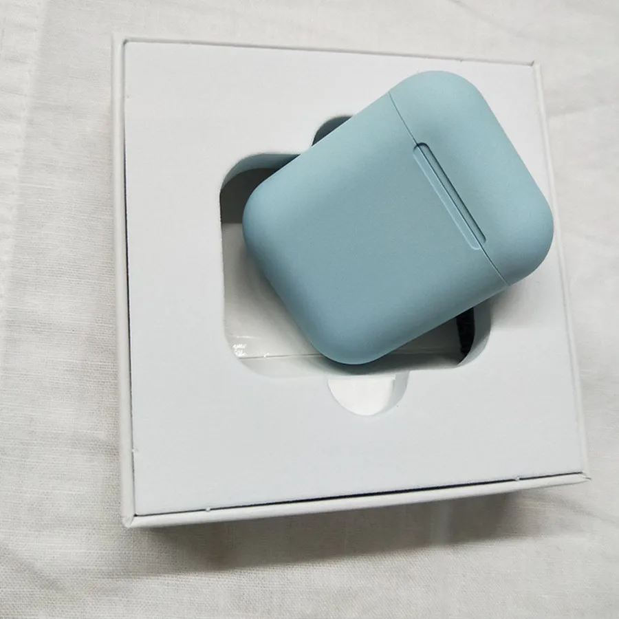 Синий tws Bluetooth Earphone 5.0 Original Handsfree Head phones USB Charging HiFi Music 3D Sound Earbuds For iPhone Android pods - Цвет: Синий