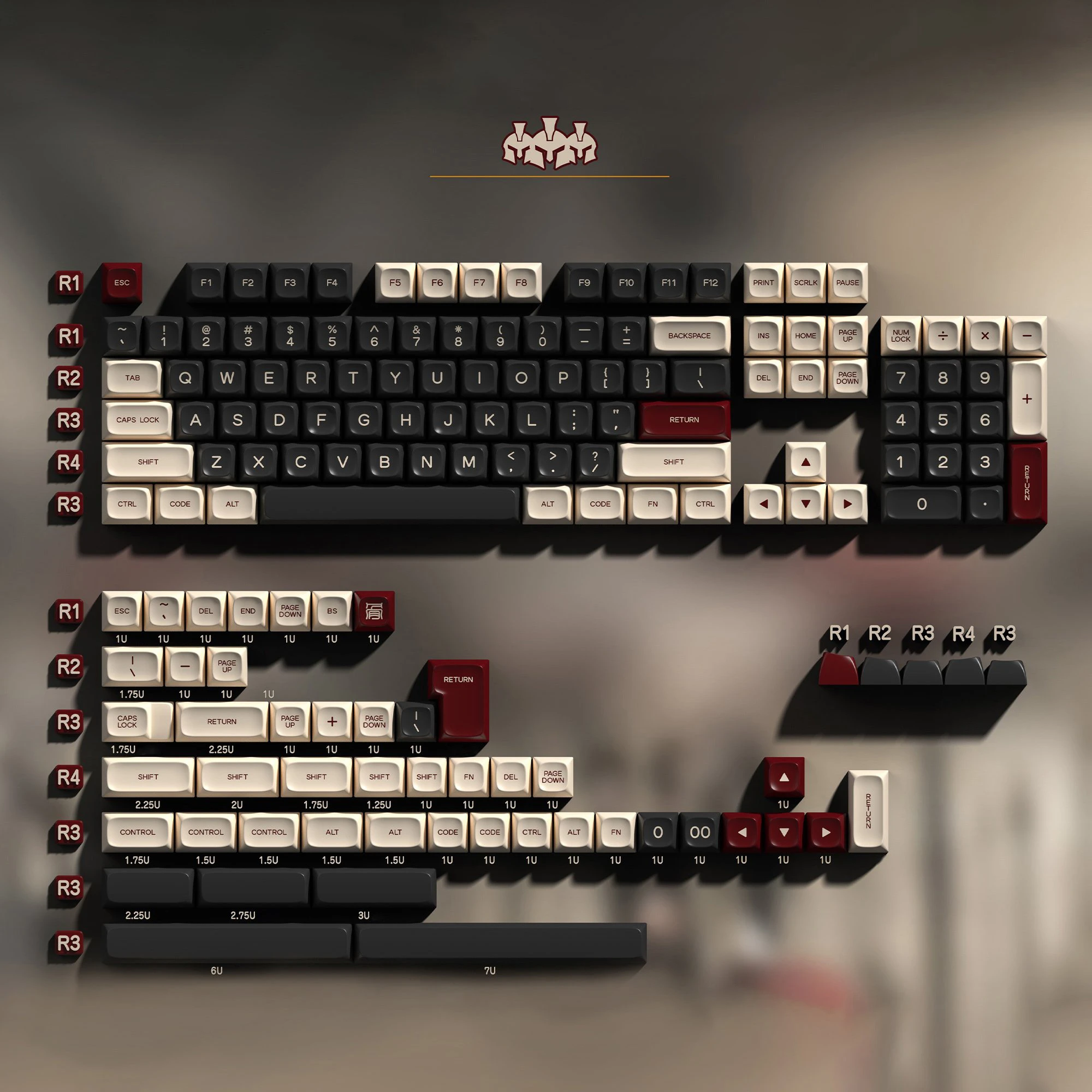 Pga Profile Abs Doubleshot 151 Keycaps Set 61/63/64/67/68/84/87/96/104