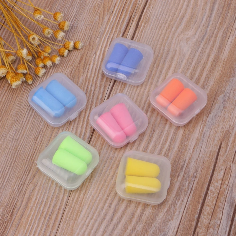 

1Pair Soft Silicone Ear Plugs Sleeping Hearing Protection Noise Reduction