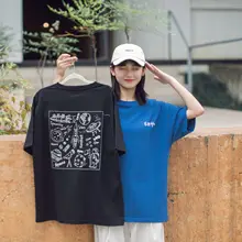 Best Offers 2020 Summer Woman Tshirts Short Japanese Style Character Cartoon Pattern Cotton Soft Comfortable Loose O-Neck Plus Fashion Top Best Offers 2020 Summer Woman Tshirts Short Japanese Style Character Cartoon Pattern Cotton Soft Comfortable Loose O-Neck Plus Fashion Top