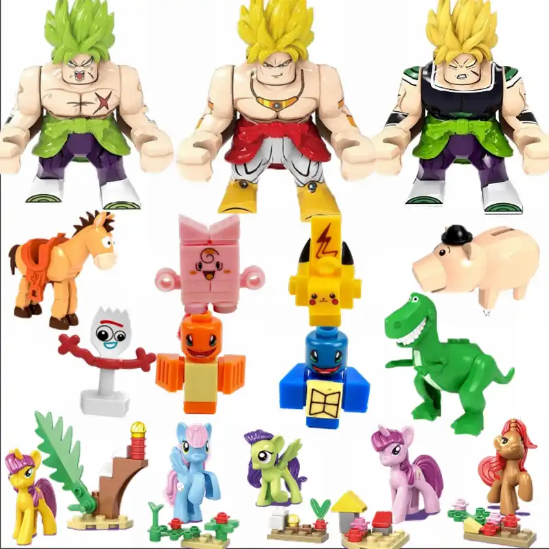 Conjunto De Animes Con Bloqueo De Dibujos Animados Para Ninos