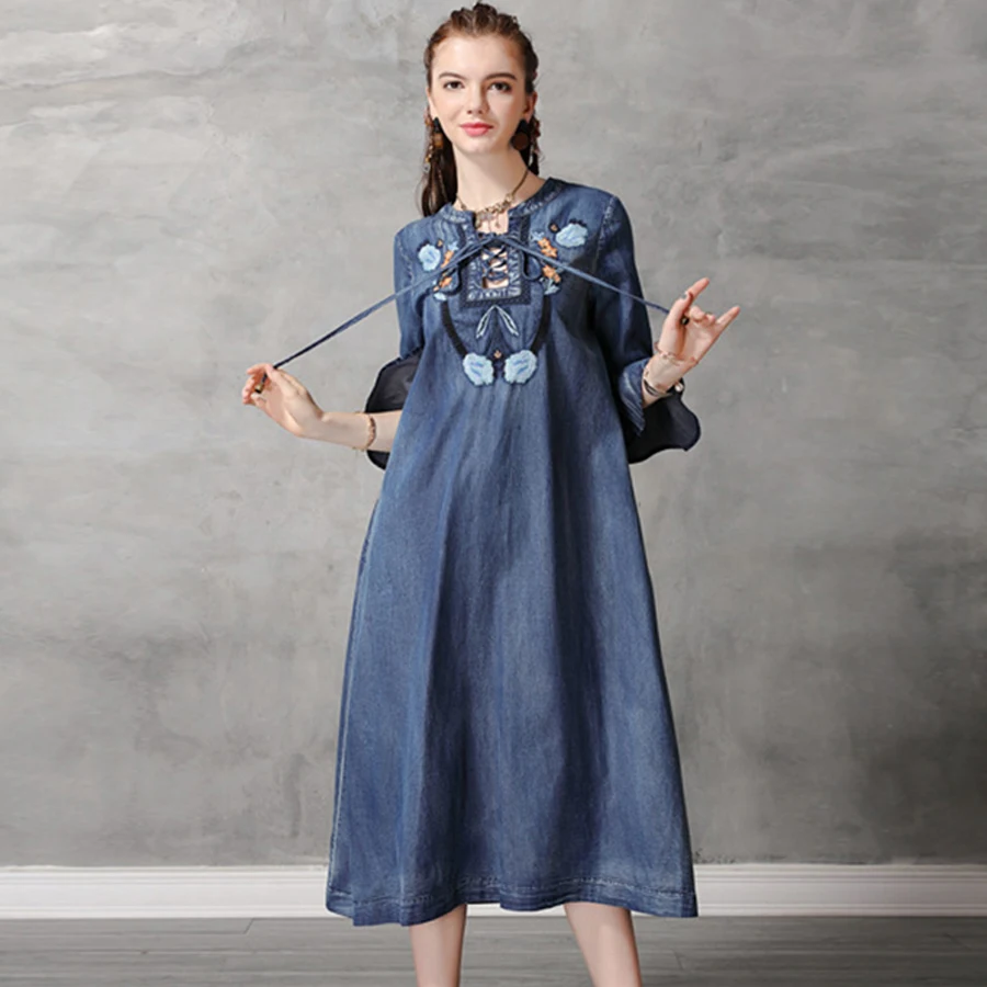 denim gypsy dress