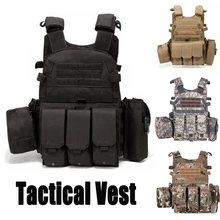 

Security Tactical vest Tactical Vest Multi-pocket SWAT Army Military Vest Hunting Vest Paintball Combat Vest For Wargame