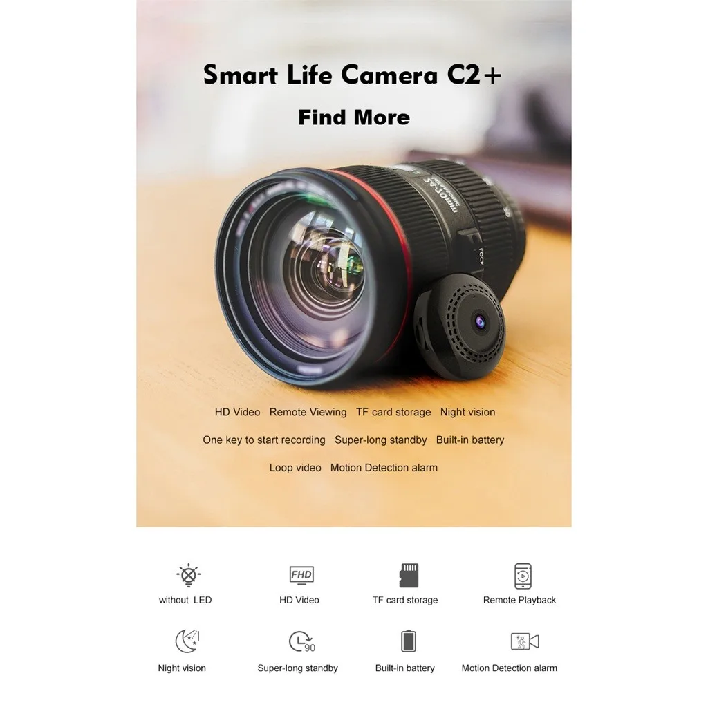 best selling products 1080P HD WiFi Wireless Video Security Smart Home Outdoor Camera Motion Detection for wearable devices