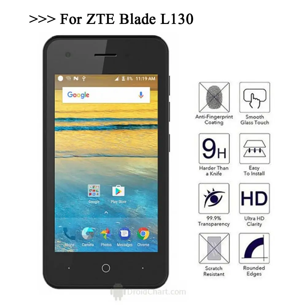 Для ZTE Blade L130 Новинка твердость 9H 2.5D ультратонкое закаленное защитное
