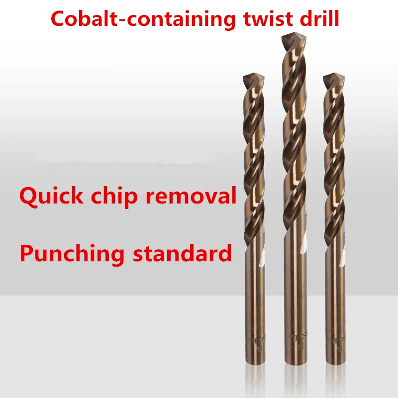 5pcs cobalt drill bit 3.3mm Co steel alloys Straight Shank Twist Drill 